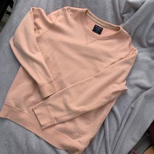 Abercrombie & Fitch distresses men sweatshirt.